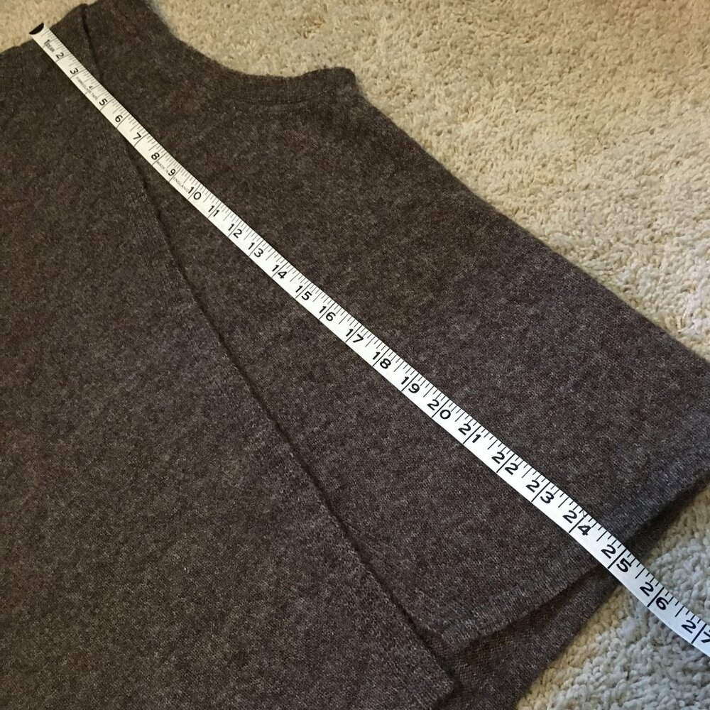 Kaffe Kataris Coffee Brown Wool Blend Knit Vest Reversible Medium D&Dcore - Picture 14 of 15